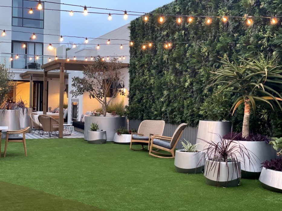 Monsaraz by Hilton Tapestry Exterior Green Wall California Lighting Hotel Hospitality