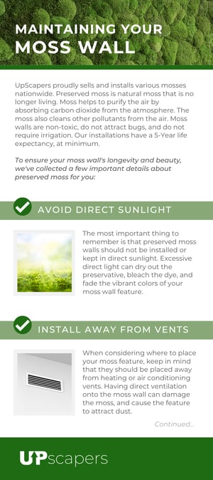 UP23304 Moss Wall Rack Card