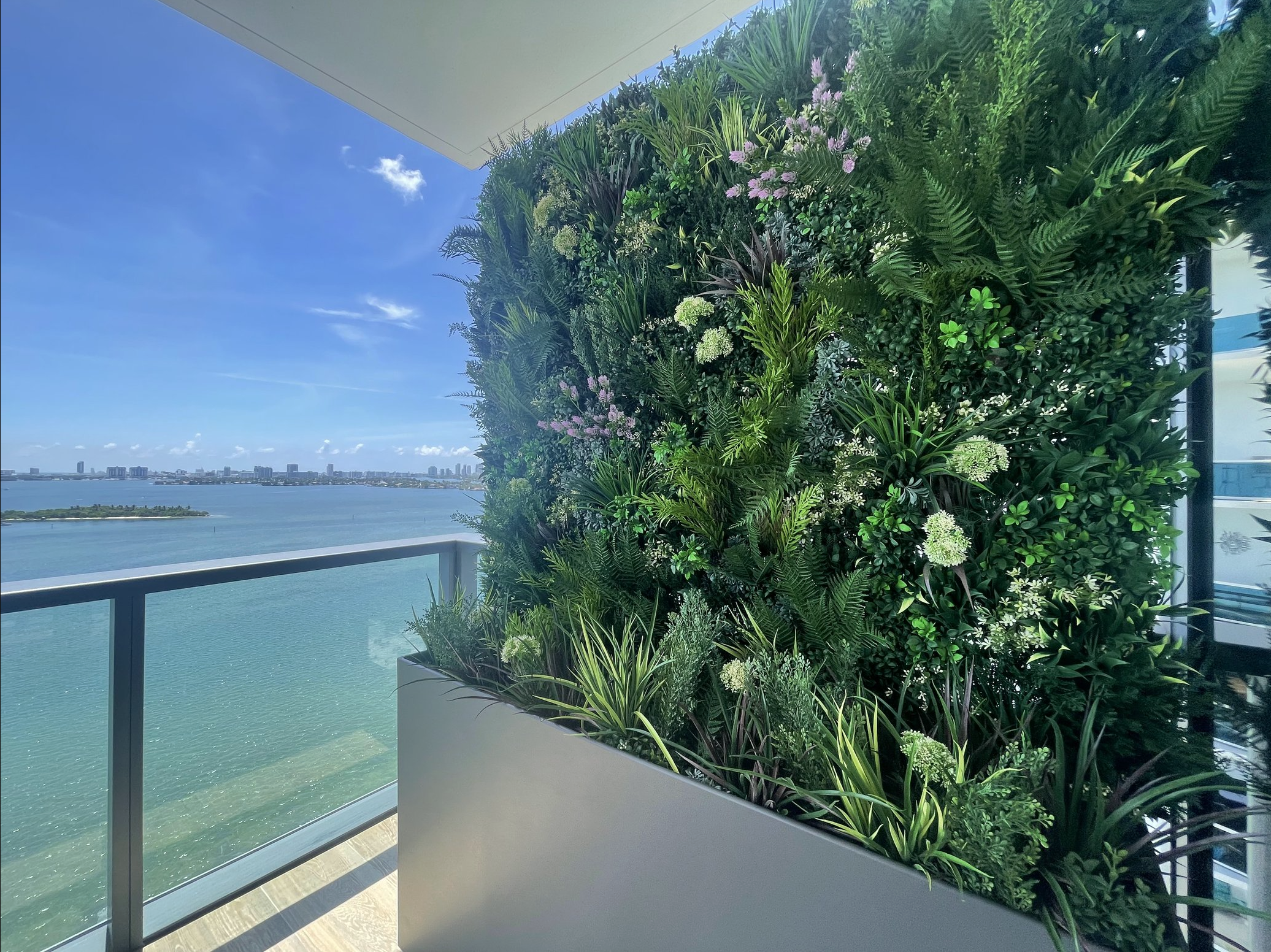 Illustration of Modern Residential Green Wall System Design